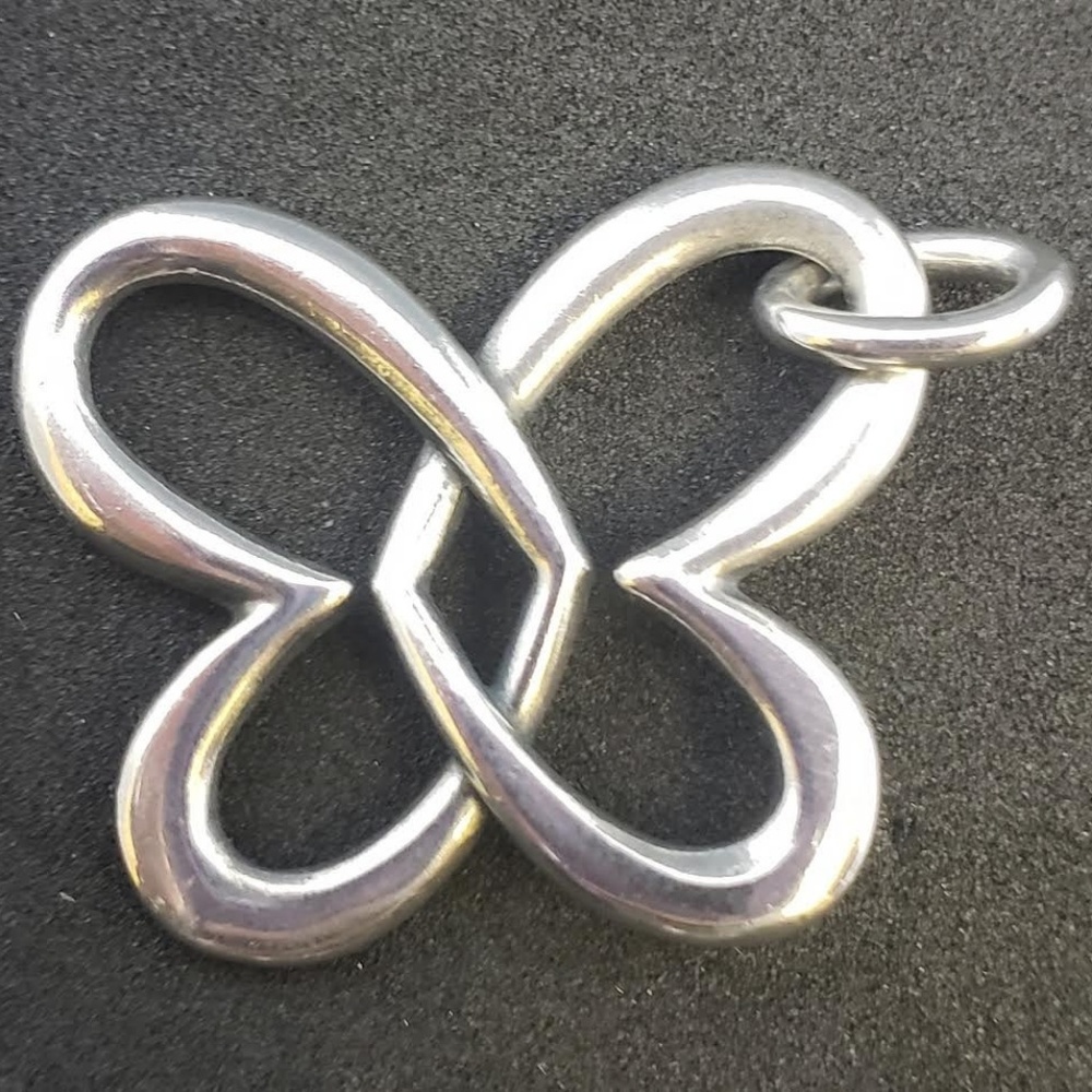 James Avery Linked Hearts Butterfly Pendant